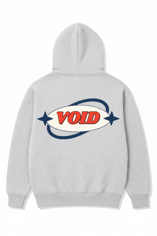 Hoodie gris/rouge