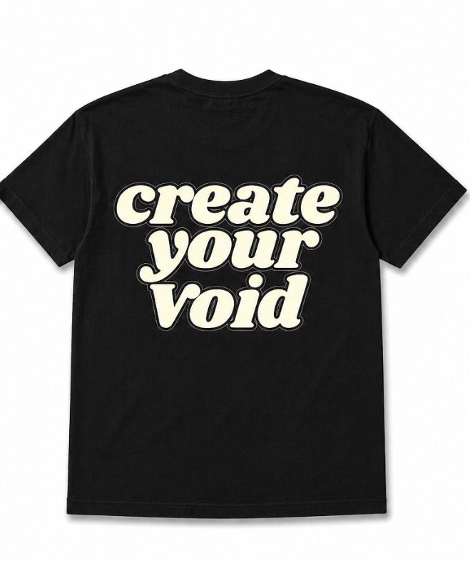 T-shirt noir/crème