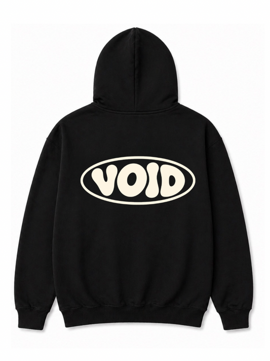 Hoodie noir/crème