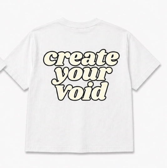 Crop tee blanc