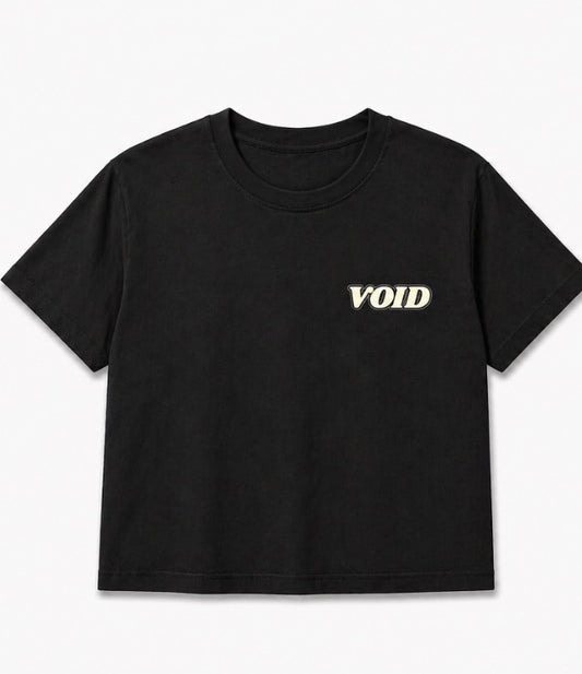 Crop tee noir