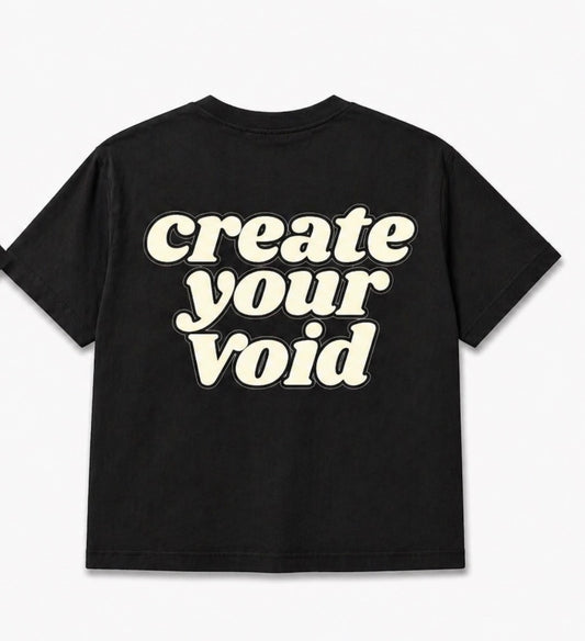 Crop tee noir