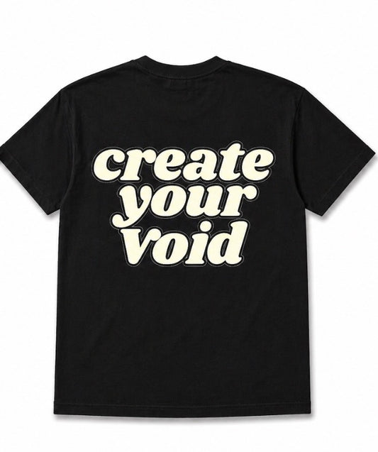 T-shirt noir/crème