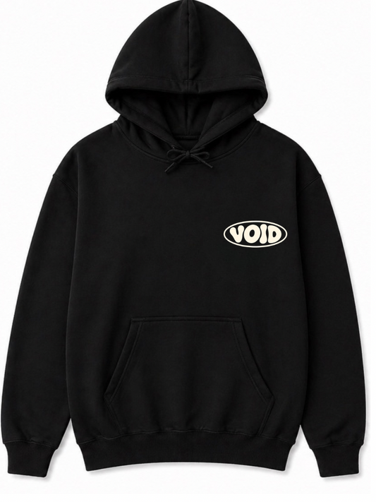Hoodie noir/crème